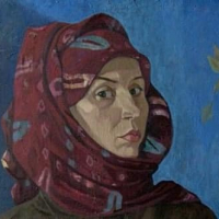 Л. Оборина, автопортрет