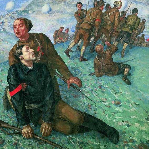 Кузьма-Петров-Водкин.-Смерть-комиссара.-1928